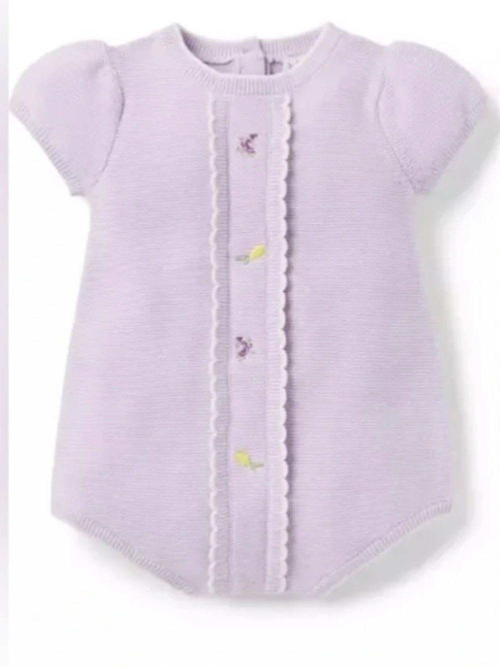 janie and jack romper lilac 3 to 6 months fruits 100 % cotton